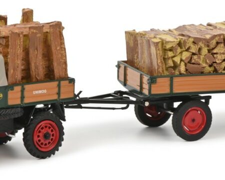 Schuco MERCEDES UNIMOG 401 WITH WOOD 1:43