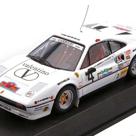 Best Model FERRARI 308 GTB N.4 RALLY ELBA 1984 "LUCKY"-BERRO 1:43