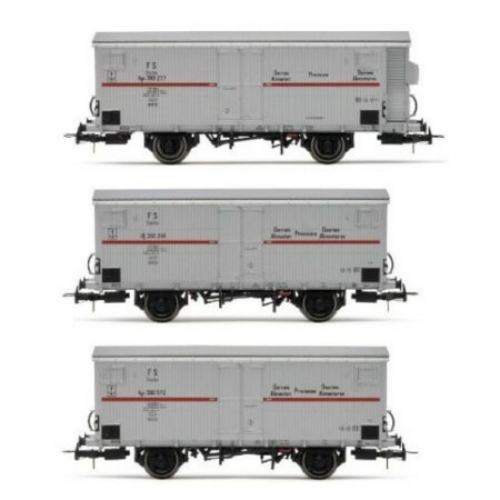 Rivarossi FS 3-UNIT PACK REFIGERATED WAGONS EP.III 1:87