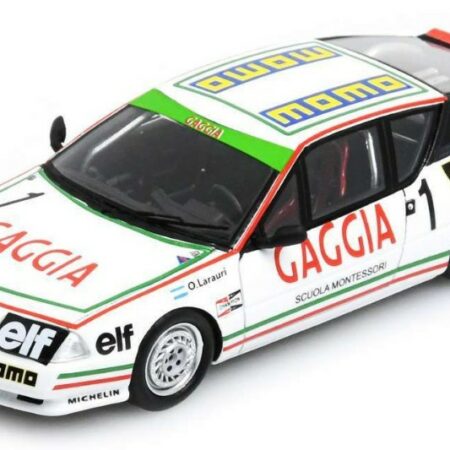 Spark Model RENAULT ALPINE V6 TURBO N.1 EUROPA CUP CHAMPION 1985 OSCAR LARRAURI 1:43