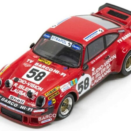 Spark Model PORSCHE 934 N.58 LM 1976 ZBINDEN-CHENEVIERE-BUHRER 1:43