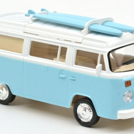 Norev VW COMBI T2b CAMPER VAN 1973 LIGHT BLUE JET-CAR 1:43 REPROD.