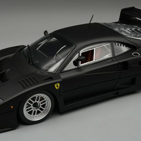 Tecnomodel FERRARI F40 LM 1996 PRESS VERSION MATT BLACK WITH BBS SILVER WHEELS 1:18