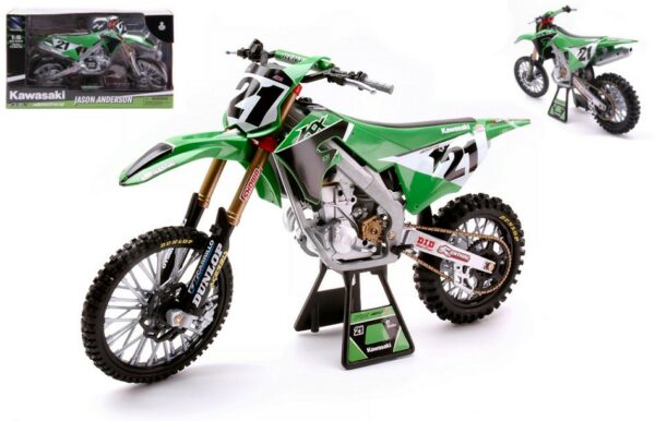 New Ray KAWASAKI KX 450 SR N.21 JASON ANDERSON 2022 1:6