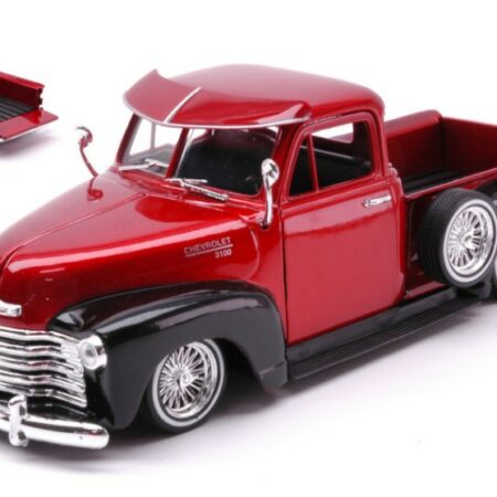 Welly CHEVROLET 3100 PICK UP LOW RIDER METALLIC RED/BLACK 1:24