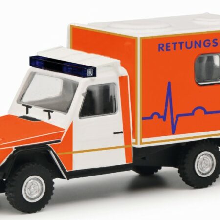 Schuco MERCEDES G-MODEL "RETTUNGSDIENST"AMBULANCE 1:87