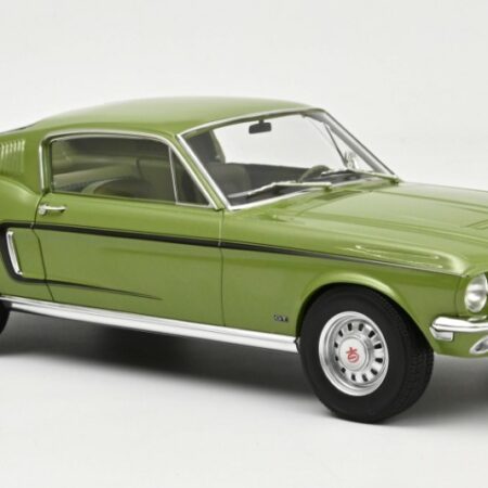 Norev FORD MUSTANG FASTBACK GT 1968 LIGHT GREEN METALLIC 1:12