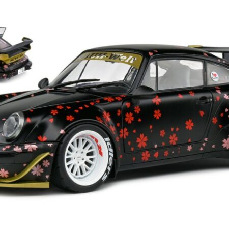 Solido PORSCHE 911 964 RWB AOKI BODYKIT 2021 BLACK RED 1:18