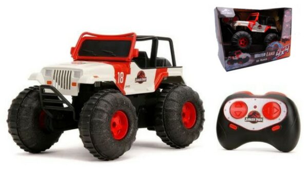 Jada Toys JEEP WRANGLER "JURASSIC WORLD 2015" SEA AND WATER LAND RADIOCONTROL 1:16