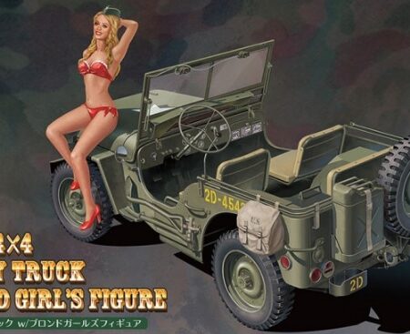 Hasegawa AMERICAN UTILITY TRUCK 1/4 T. 4x4  C/FIGURINO KIT 1:24