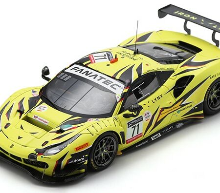 Looksmart FERRARI 488 GT3 N.71 IRON LYNX 3rd 24H SPA 2022 FUOCO/SERRA/RIGON 1:43