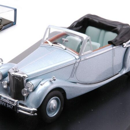 Oxford JAGUAR MKV DHC OPEN METALLIC LIGHT BLUE 1:43