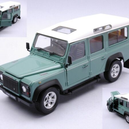 Cararama LAND ROVER DEFENDER LIGHT GREEN W/WHITE ROOF 1:24