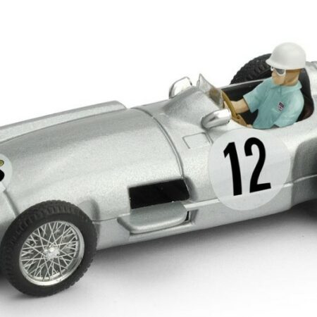 Brumm MERCEDES W196 WINNER GR.BRITAIN GP 1955 STIRLING MOSS W/PILOTE 1:43