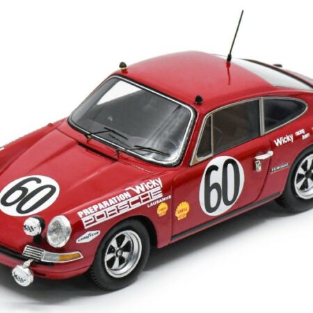 Spark Model PORSCHE 911 T N.60 LM 1968 J.DE MORTEMART-W.MEIER 1:43