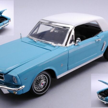 MotorMax FORD MUSTANG HARD TOP "JAMES BOND THUNDEBALL" BLUE/WHITE 1:18