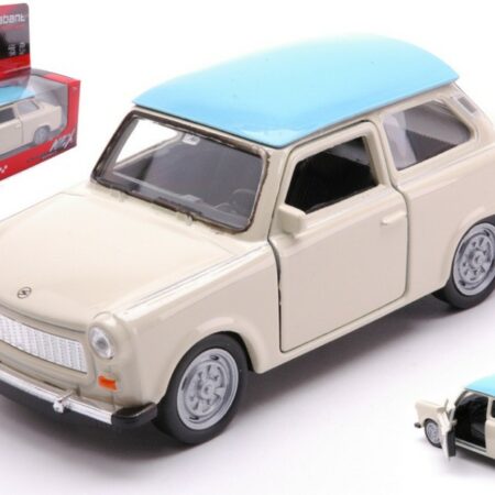 Welly TRABANT 601 CREAM W/LIGHT BLUE ROOF cm 11