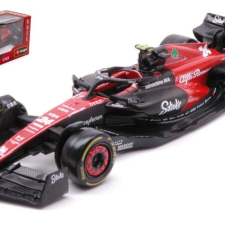 Burago ALFA ROMEO F1 C43 N.24 GUANYU ZHOU 2023 1:43