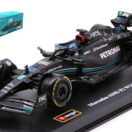 Burago MERCEDES W14 N.63 2023 GEORGE RUSSELL SIGNATURE 1:43