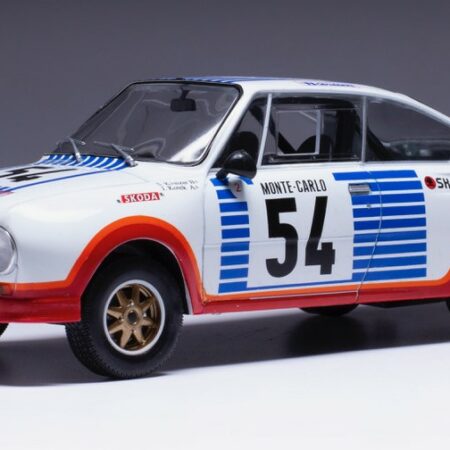 Ixo Model SKODA 130 RS N.54 RALLY MONTE CARLO 1977 KVAIZAR-KOTEK 1:24