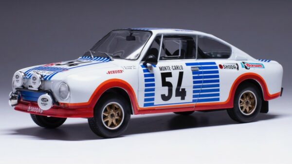 Ixo Model SKODA 130 RS N.54 RALLY MONTE CARLO 1977 KVAIZAR-KOTEK 1:24