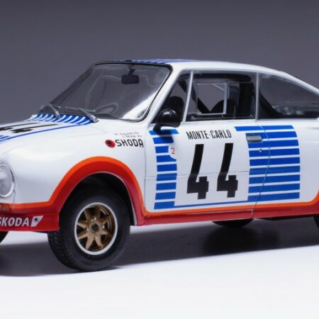 Ixo Model SKODA 130 RS N.44 RALLY MONTE CARLO 1977 ZAPADLO-MOTAL 1:24