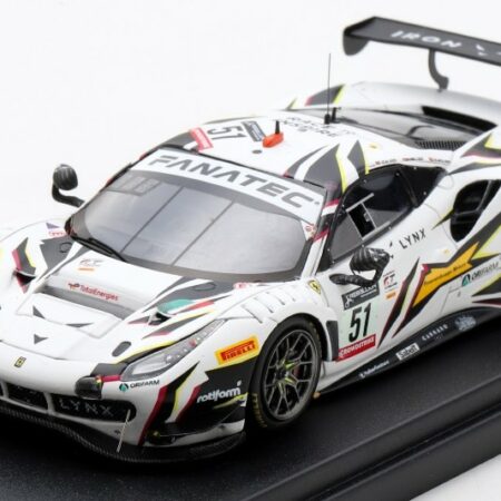 Looksmart FERRARI 488 GT3 N.51 IRON LYNX 9th 24H SPA 2022 MOLINA/CALADO/NIELS.1:43