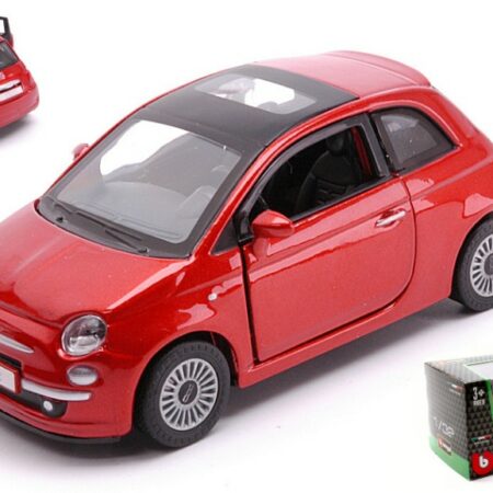 Burago FIAT NUOVA 500 2007 METALLIC RED 1:32