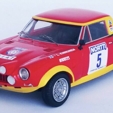 Trofeu FIAT 124 ABARTH N.5 1000 LAKES RALLY 1974 KINNUNEN-AHO 1:43