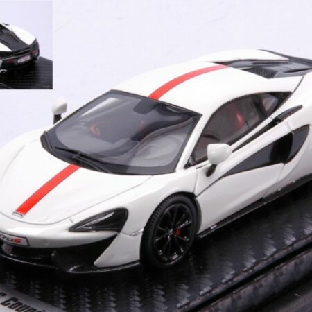 Tecnomodel MCLAREN 570S AVUS WHITE WITH RED STRIPE AND RED INSERT 2015 1:43