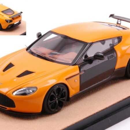 Tecnomodel ASTON MARTIN V12 ZAGATO 2012 GLOSS ORANGE W/CARBON ED.LIM.PCS 10 1:43