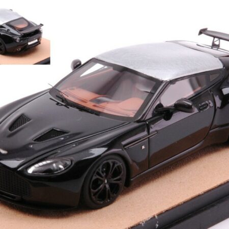 Tecnomodel ASTON MARTIN V12 ZAGATO 2012 BLACK W/ALUMINIUM ROOF  ED.LIM.PCS 10 1:43