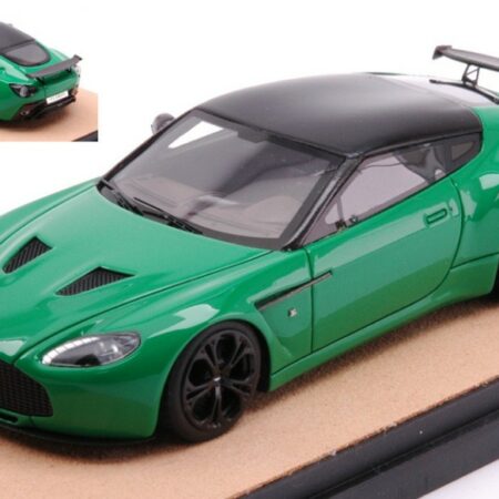 Tecnomodel ASTON MARTIN V12 ZAGATO 2012 BRILLANT GREEN  W/BLACK ED.LIM.PCS 10 1:43