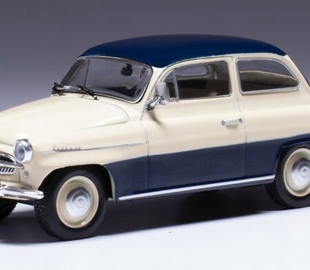 Ixo Model SKODA OCTAVIA 1959 BEIGE/BLUE 1:43