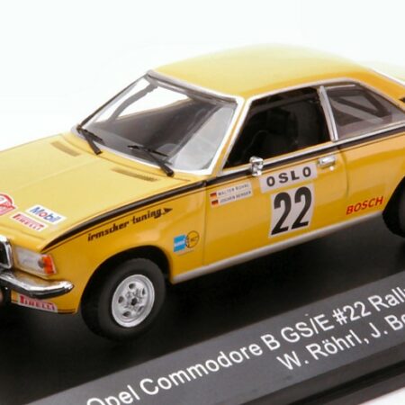 CMR Classic Model Replicars OPEL COMMODORE B GS/E N.22 RALLY MONTE CARLO 1973 W.ROHRL-J.BERGER 1:43