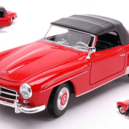 Welly MERCEDES 190 SL (W121) 1955 RED/BLACK 1:24