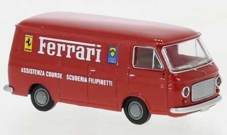 Brekina FIAT 238 BOX WAGON FILIPPINETTI FERRARI 1966 RED 1:87