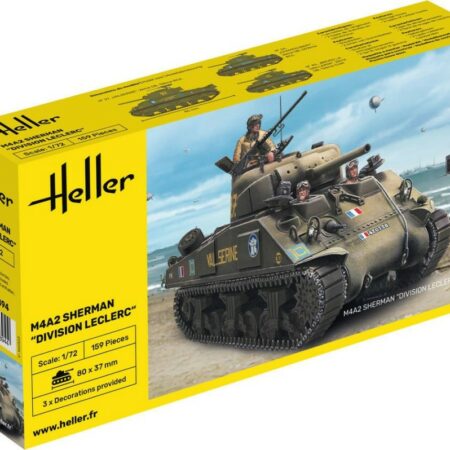 Heller M4A2 SHERMAN "DIVISION LECLERC" (DECO FR) KIT 1:72