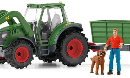 Schleich TRATTORE CON RIMORCHIO