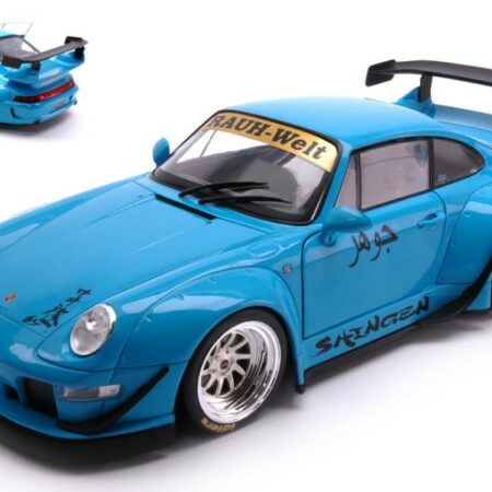 Solido PORSCHE 911 993 RWB BODYKIT COUPE 2018 LIGHT BLUE 1:18