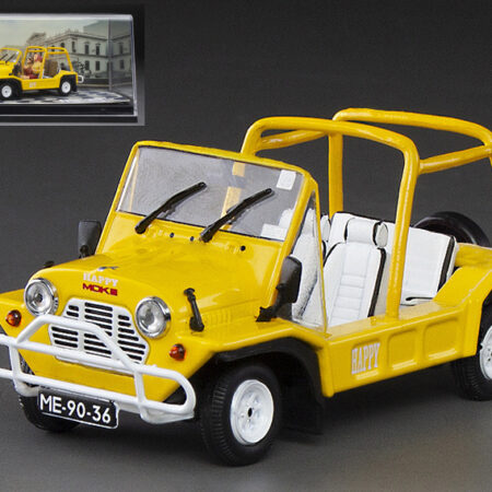 Vitesse AUSTIN MINI MOKE 1968 YELLOW W/2 FIGURES 1:43