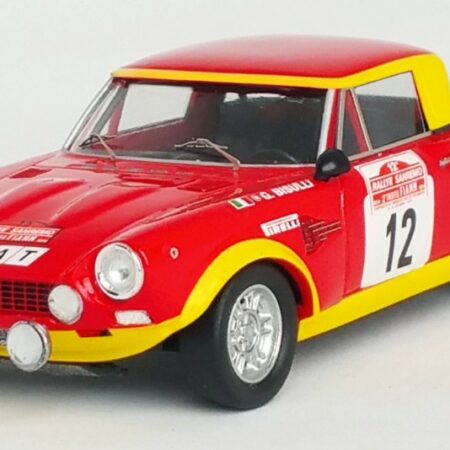 Trofeu FIAT 124 ABARTH N.12 2nd SANREMO RALLY 1974 BISULLI-ROSSETTI 1:43