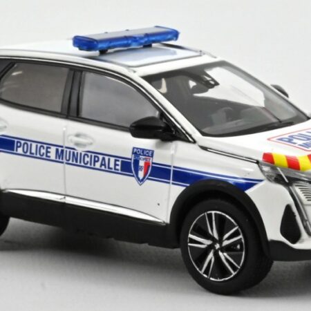 Norev PEUGEOT 3008 2023 POLICE MUNICIPALE WITH RED & YELLOW STRIPING 1:43