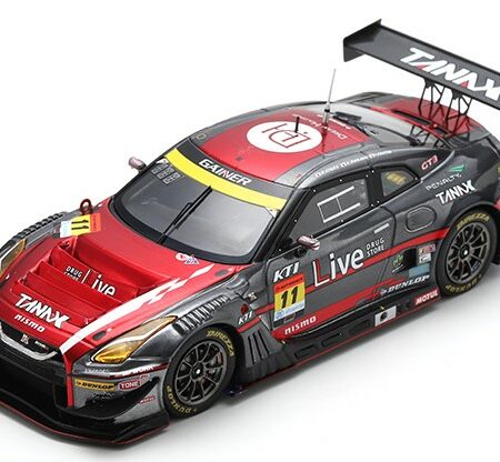 Spark Model GAINER TANAX GT-R N.11 SUPER GT300 2023 R.TOMITA-K.ISHIKAWA-Y.SHIOTSU