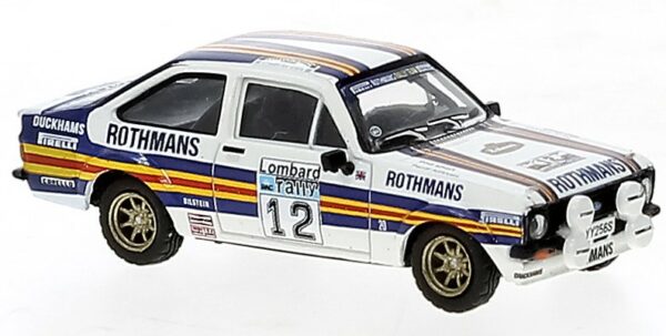 Brekina FORD ESCORT RS 1800 N.12 RALLY RAC LOMBARD 1981 P.AIRIKKALA 1:87