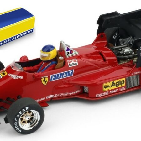 Brumm FERRARI 126 C 4 M.ALBORETO 1984 W/PILOTE N.27 WINNER BELGIUM GP 1:43