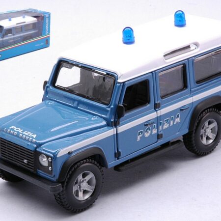 Burago LAND ROVER DEFENDER LWB POLIZIA 1:32