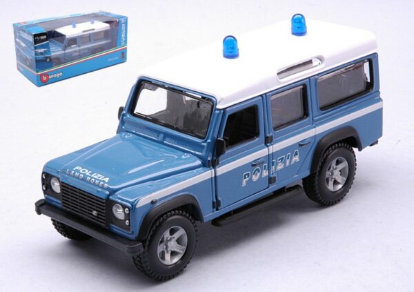 Burago LAND ROVER DEFENDER LWB POLIZIA 1:32