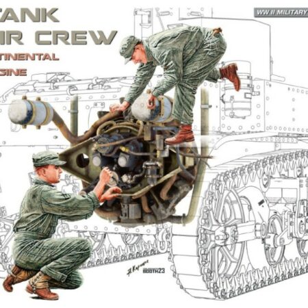 Miniart U.S. TANK REPAIR CREW w/CONTINENTAL W-670 ENGINE KIT 1:35