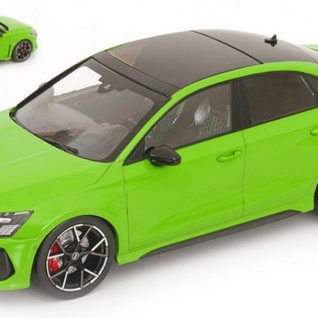 Ixo Model AUDI RS3 LIMOUSINE 2022 LIGHT GREEN "IXO FOR MCG" 1:18